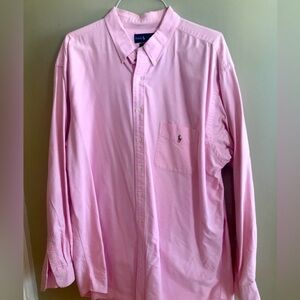 Mens Ralph Lauren 2XLT pink shirt